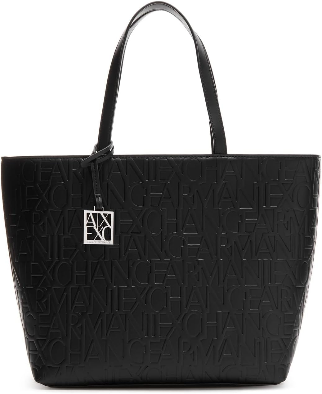 Armani Exchange Women's Liz - Open Medium Shopping Handtasche, Schwarz (Nero Black), 28x11x40 cm (L x H T) EU Damentaschen Naty Shop Standardtitel