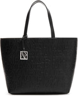 Armani Exchange Women's Liz - Open Medium Shopping Handtasche, Schwarz (Nero Black), 28x11x40 cm (L x H T) EU Damentaschen Naty Shop Standardtitel