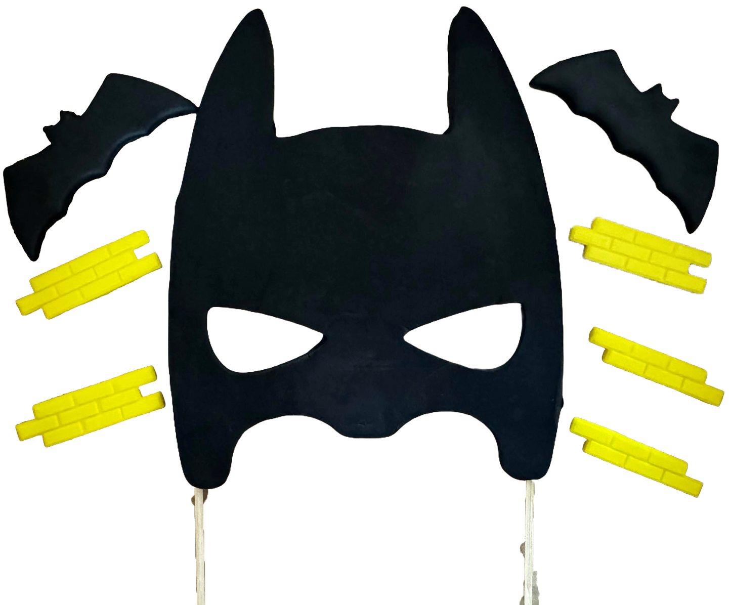 Set mit 8 essbaren Zuckerdekorationen, Batman-Zuckerpastendekorationen Naty Shop