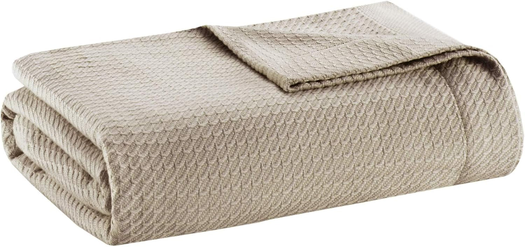 Madison Park 100 % ägyptische Baumwolle, atmungsaktive Schmusedecke, Premium-Strick, luxuriöse Saison, leichter Bezug für Bett, Sofa, Couch, Doppelbett/Queensize-Bett, Rosa, Naty Shop Khaki King Steppdecken und Bettdecken