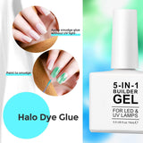 Builder 5 in 1 Aufbaugel 15 ml, Nagelaufbaugel, Nagelaufbaugel, UV/LED-Nagelverlängerungs-Nagellack, Verlängerungen, Nagelkunst, Aufkleber, Gel, Nagelaufbaugel (weiß)