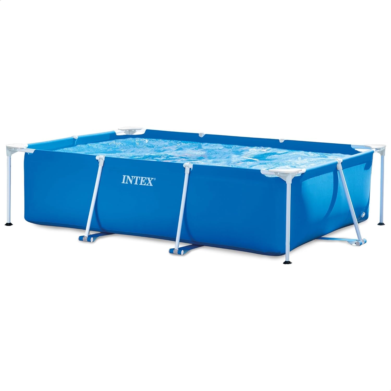 Intex 28271NP – Rechteckiger oberirdischer Pool mit Rahmen, 2282 l, Stahl und PVC, blau, 260 x 160 x 65 cm
