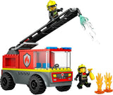 LEGO City Fire Ladder Truck – Spielzeug-Feuerwehrauto mit 2 Feuerwehrmann-Minifiguren für Jungen und Mädchen ab 4 Jahren – Lernspielzeug – Geschenk für Vorschulkinder 60463 Bausätze Besuchen Sie den LEGO-Store