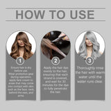 Haarfarbe Silber, Silbergrau, natürliche Haarfärbecreme, temporäre Haarfärbecreme, graue Haarfärbecreme, halbpermanente silberne Haarfarbe für alle Haartypen, 2 Stück, Naty Shop Haarfärbemittel