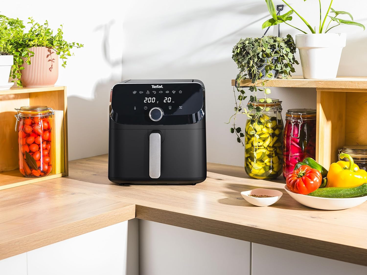 Tefal Easy Fry Mega Heißluftfritteuse, 7,5 Liter Fassungsvermögen, bis zu 8 Personen, EY8558E0 Haushaltsgeräte Naty Shop