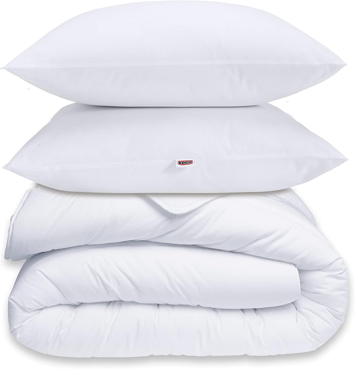 30519 220/240 Bettbezug und 2 Kissen Polyester/Baumwolle Weiß 220 x 240 cm Bettdecken und Steppdecken Naty Shop