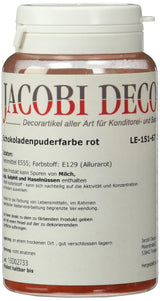 Cake Company Fettlöslicher Pulverroter Farbstoff (1 x 25 g) | Ideal zum Färben von Lebensmitteln mit Metallic-Effekt