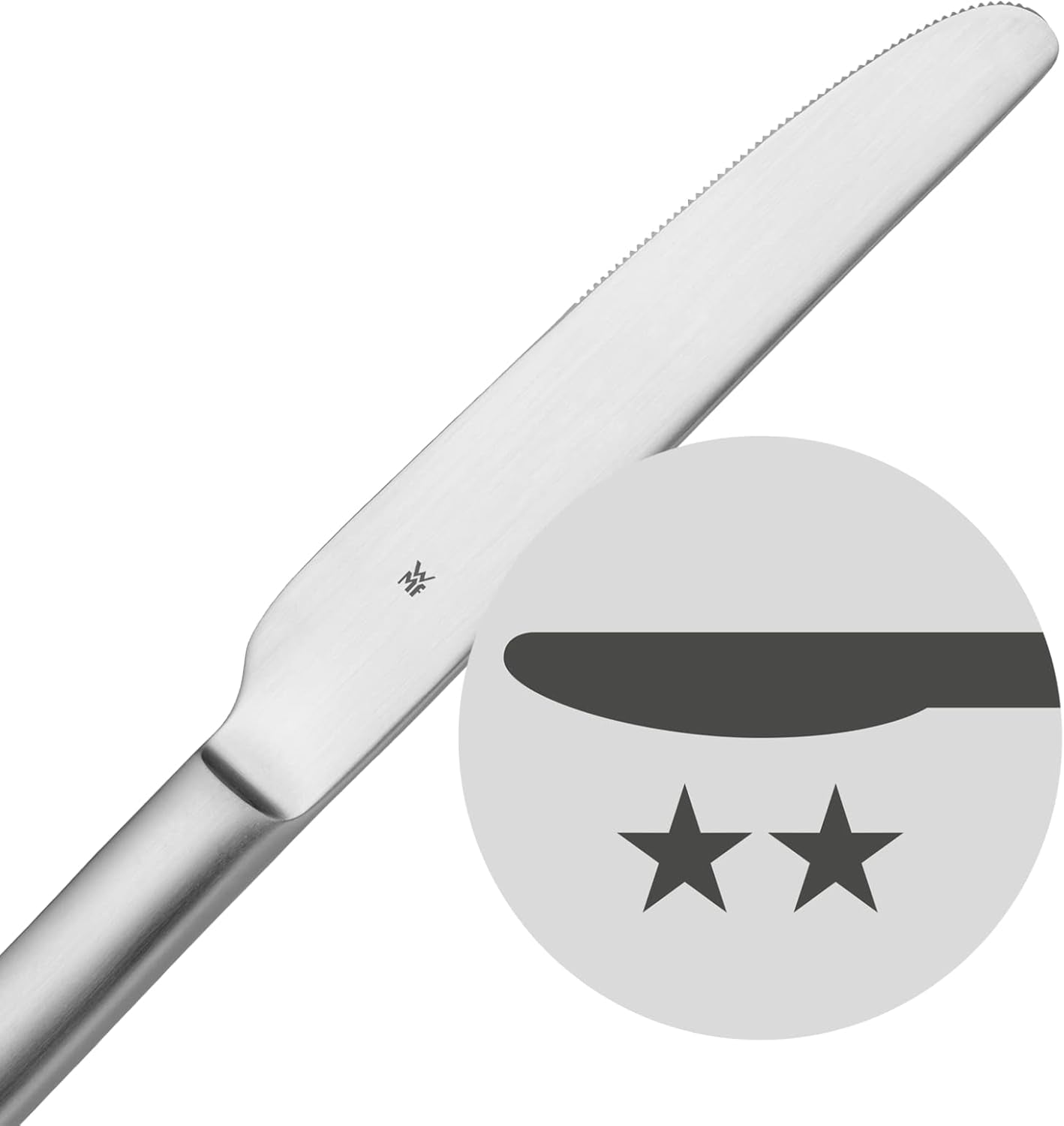 WMF Sitello Besteckset für 6 Personen, Cromargan, Besteckset 30-teilig, Monobloc-Messer Kitchen Naty Shop