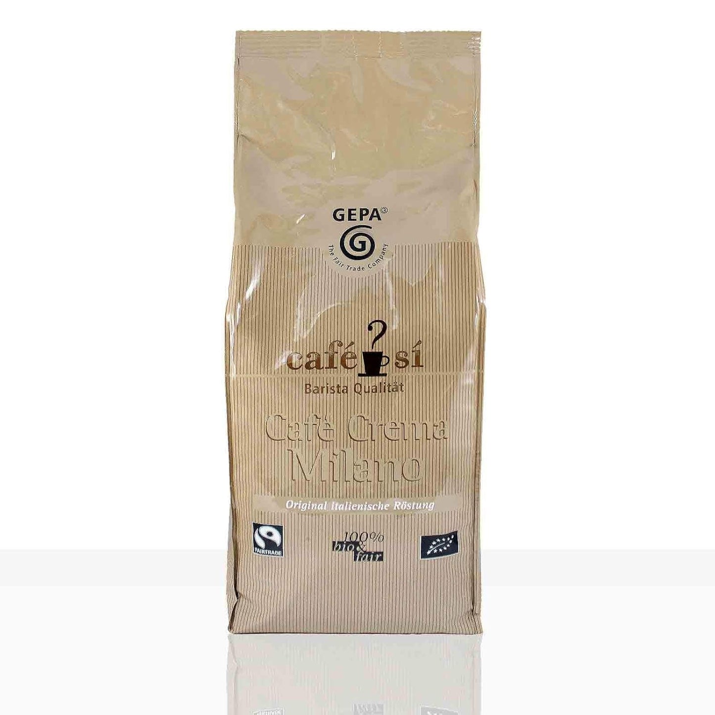 Cafe Si Cafe Crema Milano Fairtrade-Kaffee – 1 kg Kaffeebohnen