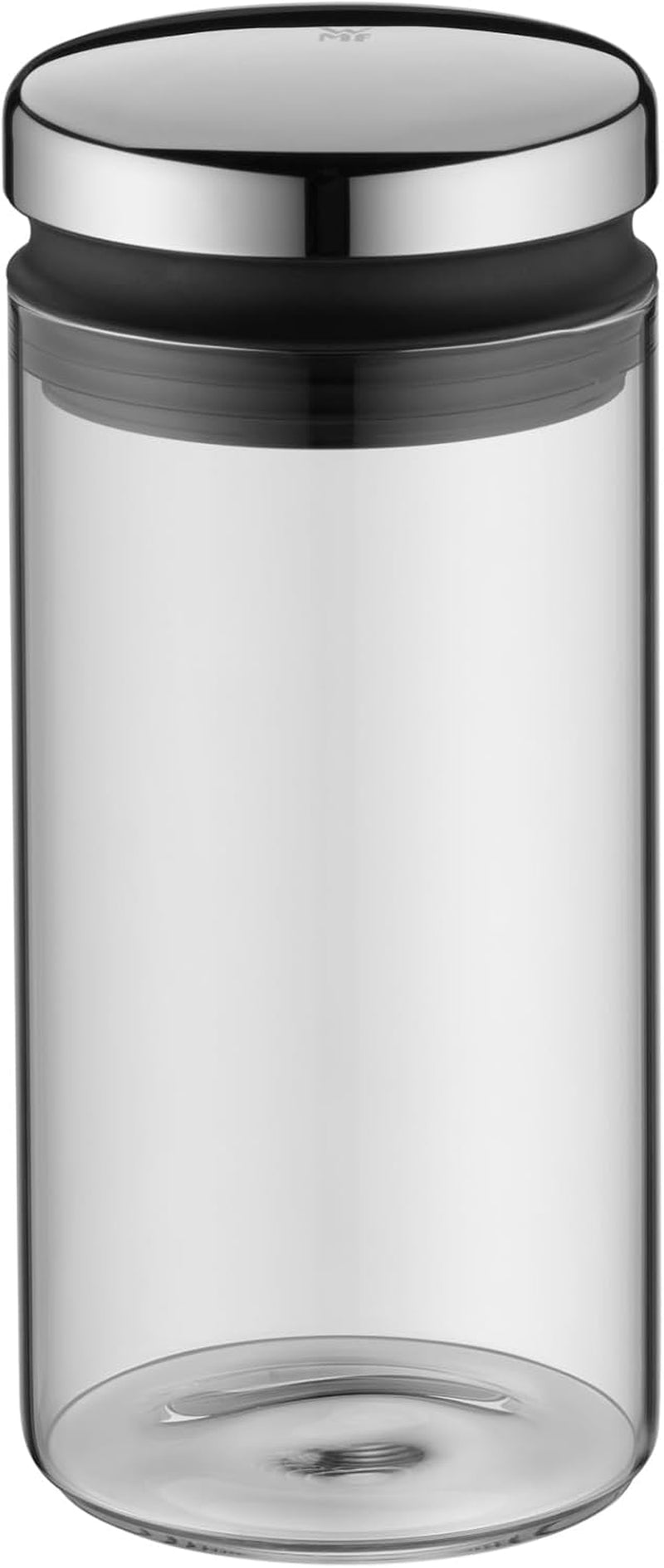 WMF Depot 1L Glas-Vorratsdose, Höhe 21,5 cm, Vorratsdose mit Deckel, Kaffeebohnenbehälter, Müslidose, Frischhaltedose mit breiter Einfüllöffnung (4er-Pack) Naty Shop Frischhaltedosen einzeln 1L