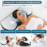 IDEA Nackenschmerzkissen, orthopädisches Kissen aus Memory-Schaum, ergonomisches Nackenkissen für optimale Unterstützung, Anti-Schnarch-Kissen für Seiten-, Rücken- und Bauchschlaf, zervikale orthopädische Kissen, Naty Shop