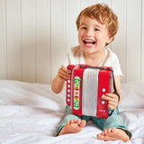 Janod - Akkordeon Gioia - Musikinstrument für Kinder - Rollenspiele und musikalische Früherziehung - Mit Riemen - Ab 3 Jahren, J07654 Jucarii Bebe Naty Shop