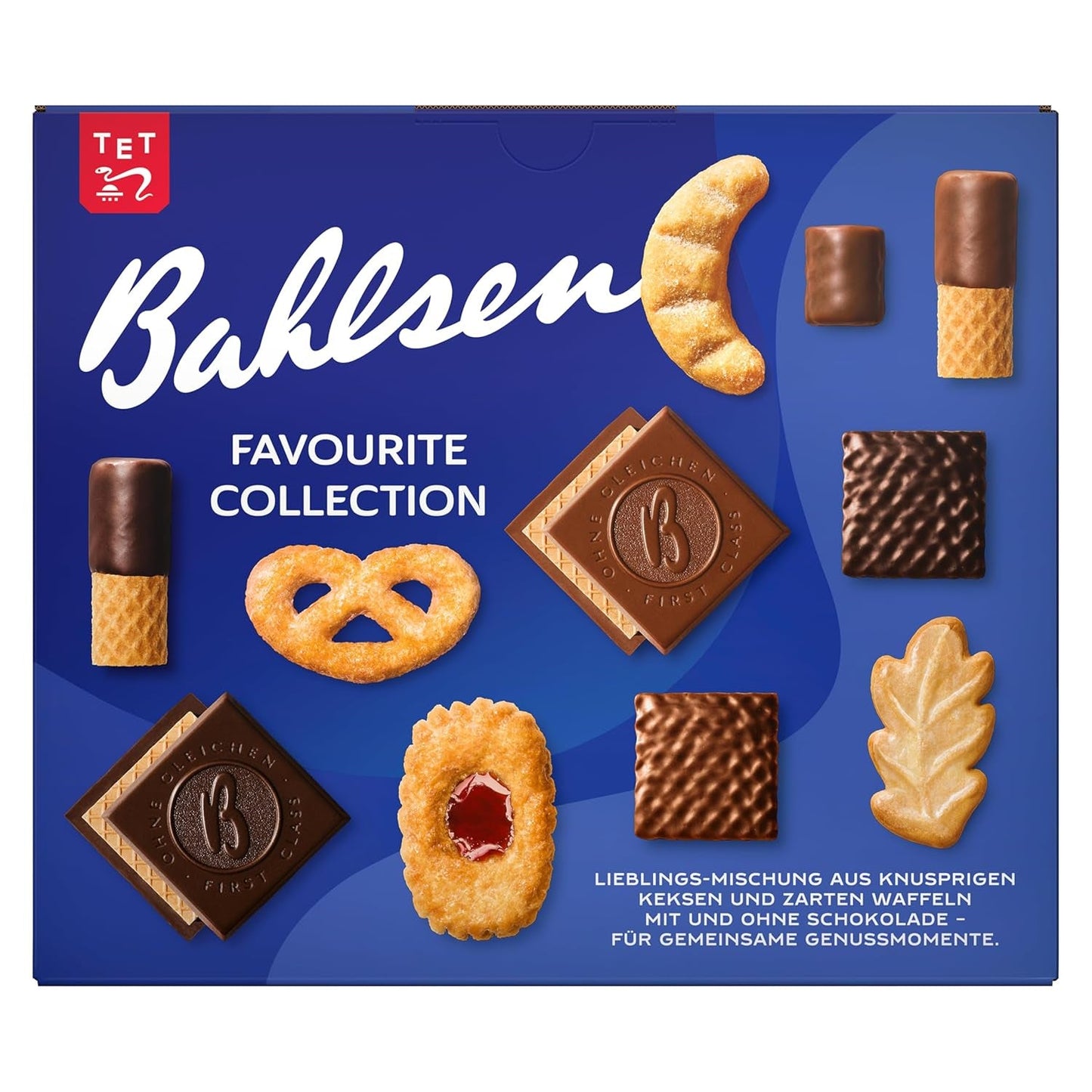 Bahlsen Favorite Collection XL 1 Packung knusprige Teig- und Waffelmischung mit Milch- und dunkler Schokolade (8 x 227 g/ 1816 g)