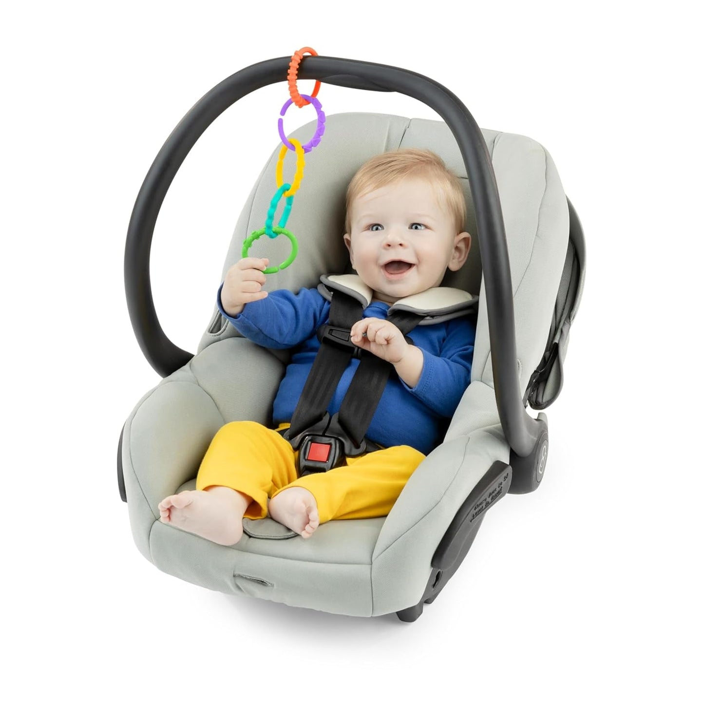 Bright Starts, Oball, Verbindungsglieder der Kinderwagenkette, viele Glieder, faltbar, leicht anzubringen, leicht zu reinigen, perfekt für Reisen, Bebe Toys Naty Shop