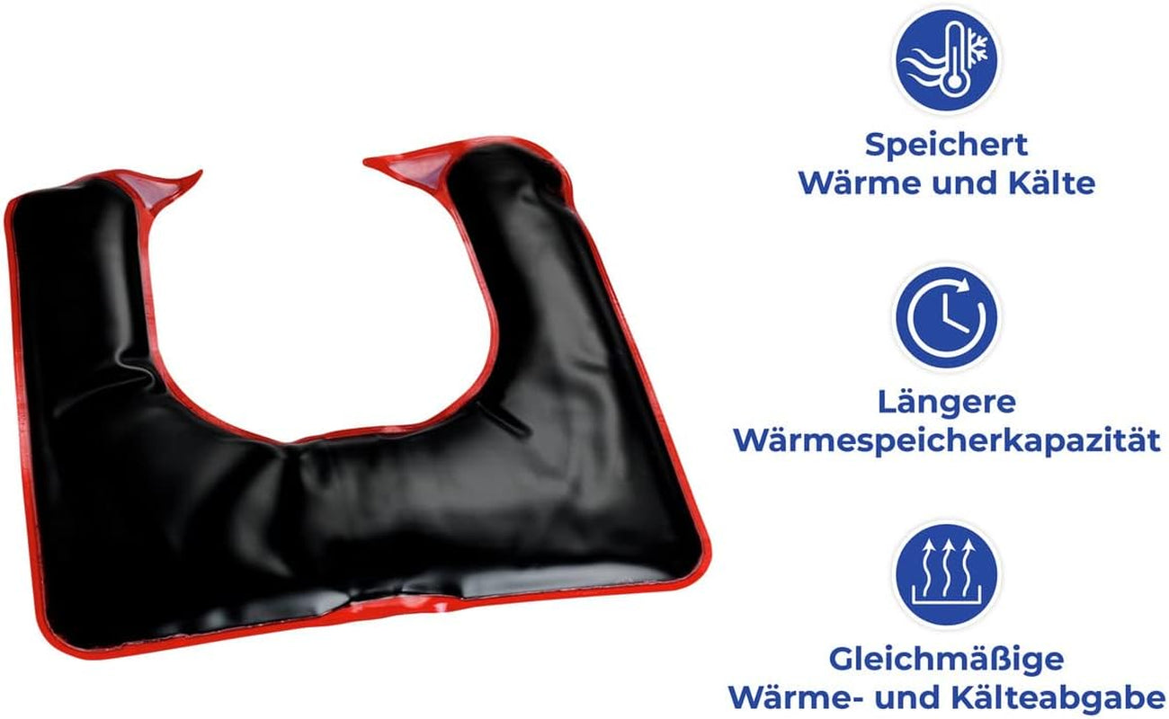 Maximex Moor-Nackenkissen für Mikrowelle, wohltuende Wärme gegen Verspannungen, spezielle Passform, Maße (L x H x T): 30,5 x 1 x 29 cm, orthopädische Nackenkissen, Naty Shop