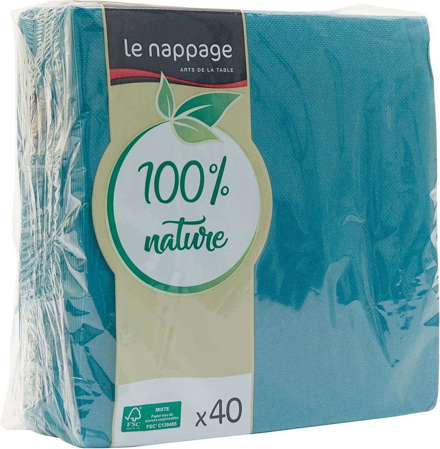 - Tex Touch Papierservietten - Schwarz - Fsc®-zertifizierte Servietten - Recycelbar und biologisch abbaubar - Set mit 40 großen schwarzen Servietten 38 x 38 cm