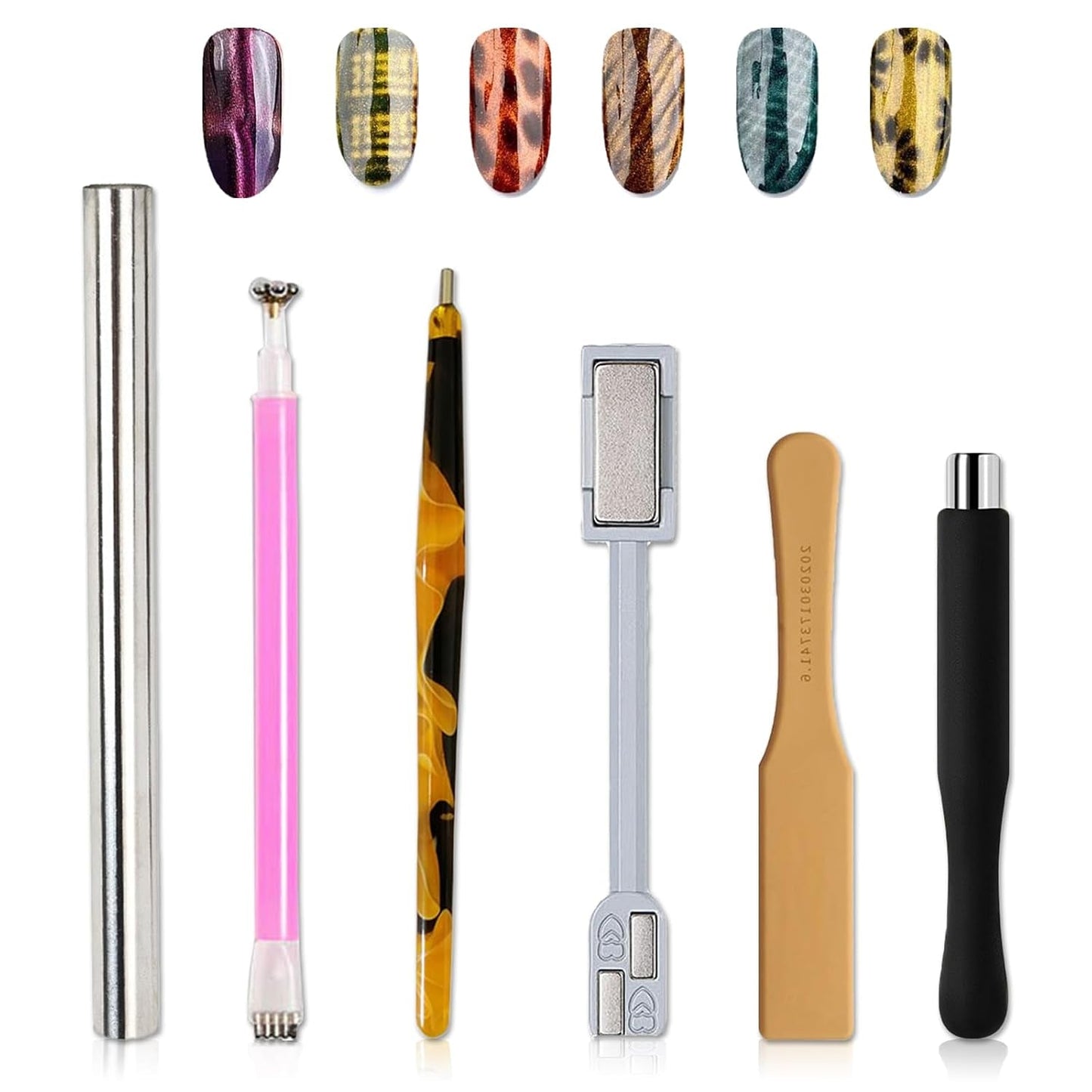 14 Stück Nail Art Werkzeug Magnetstift DIY Magic 3D Magnet Stick Set Verwendung mit Cat Eye Gel Pulver Oder Nagelack - Magnetic Stift Katze Eye Pen Für Ideale Katzenaugen Magische Wirkung