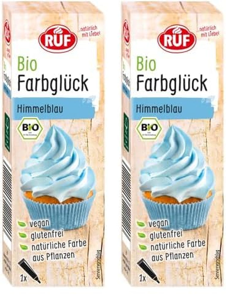 RUF Bio-Lebensmittelfarbe Zuckerwatte rosa mit Agavensirup zum Einfärben von Zuckerguss und zum Dekorieren von Kuchen, glutenfrei und vegan, 1 x 25g