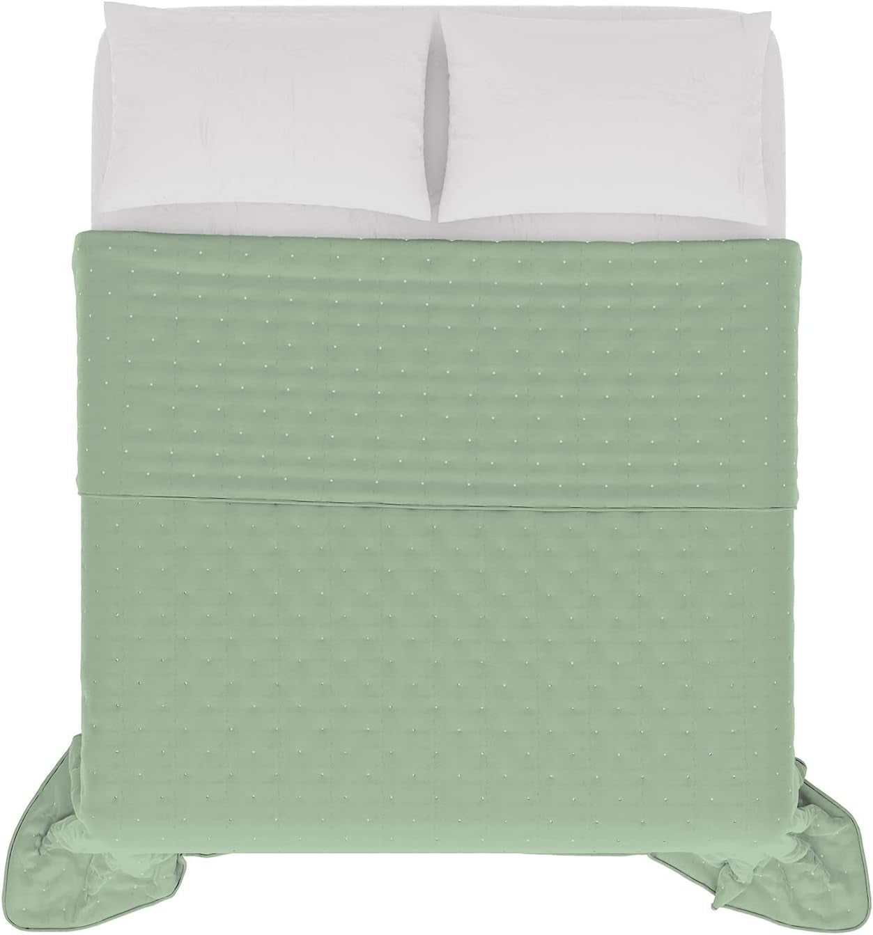 Italienische Bettwäsche CHIC Sommerdecke, Mikrofaser, DOUBLE 250X250Cm, hellgrün Steppdecken und Steppdecken Naty Shop Hellgrün Double 250X250Cm