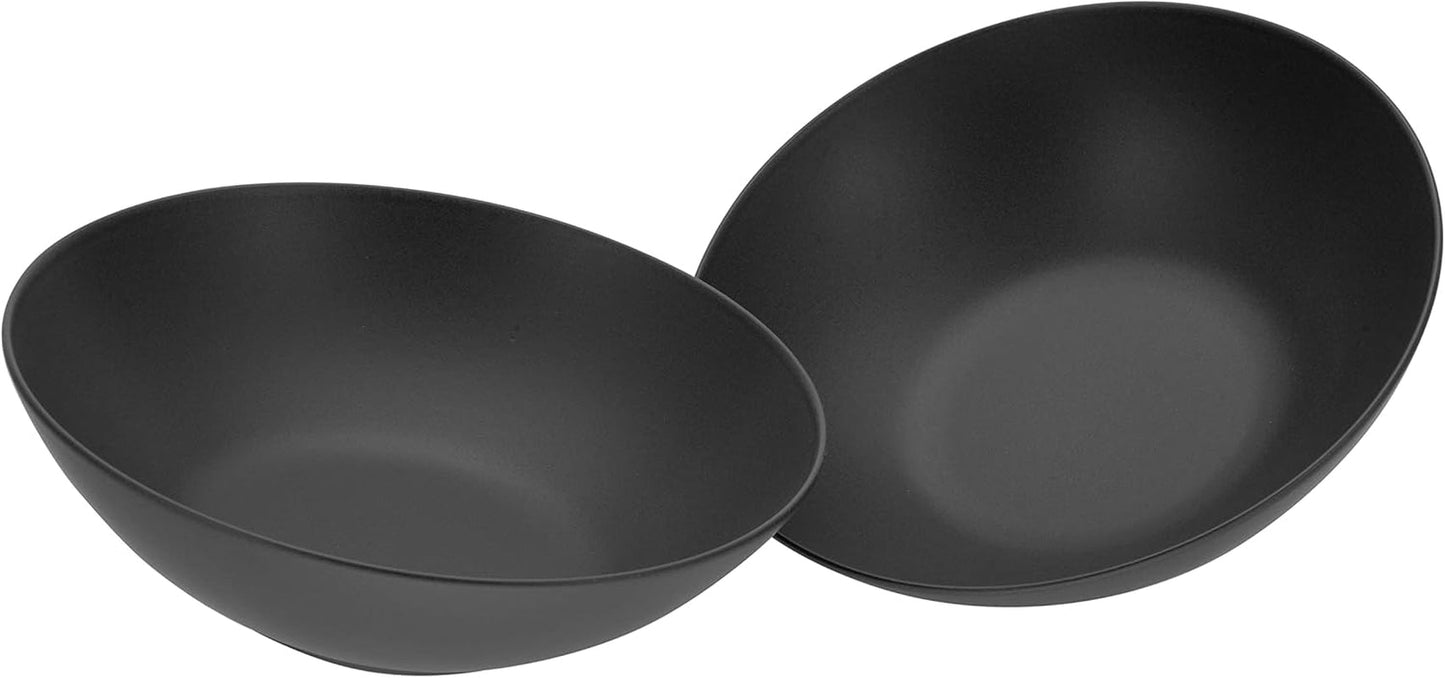 Creatable, 30007, Soft-Touch-Serie, 2-teiliges Geschirrset, Steinzeug-Salatset, spülmaschinen- und mikrowellengeeignet, hergestellt in Portugal