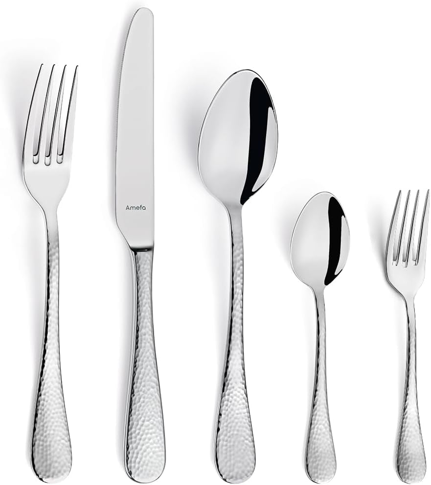 Amefa Sierra Besteckset 6 Personen | 24-teilige Küche aus Edelstahl 18/10 Naty Shop 30-Teilig / 6 Personen