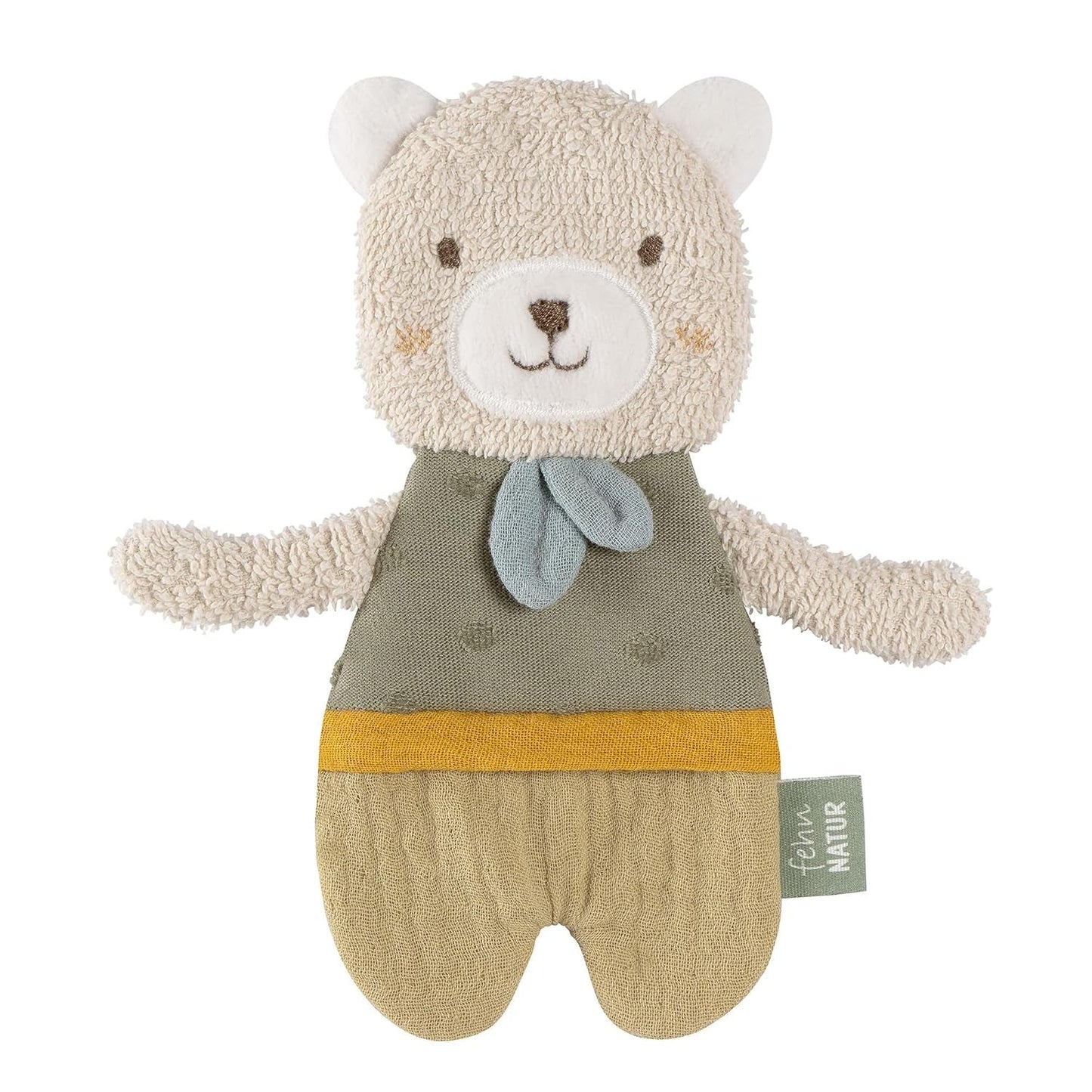 Fehn Knisterfisch – Fang- und Spielspielzeug für Babys – Fangtierspielzeug für Babys – Motorikspielzeug und Knisterspielzeug für Babys und Kleinkinder ab 0+ Monaten Bebe Naty Shop Spielzeug Bär Natur