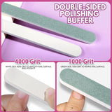 FANDAMEI 20 Stücke Buffer Für Nagel, Nagelfilen Für Gelnägel, Profi Nagelfeile 100/180, Polierfeile Fingernägel, Filen Für Gelnägel, Maniküre & Pediküre Set
