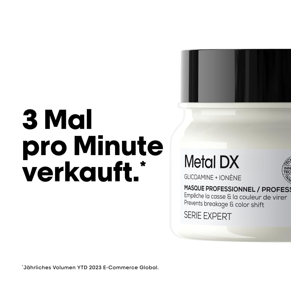 L'Oréal Professionnel Für gefärbtes Haar, Strahlende Farben und Glanz, Expert-Reihe, Metal DX Hair Mask Naty Shop