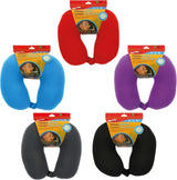 Sumex Reisekissen, Nackenkissen für Kinder und Erwachsene, U-förmig, ultraweich, waschbar, ideal für Reisen, rot, Reisekissen, Naty Shop
