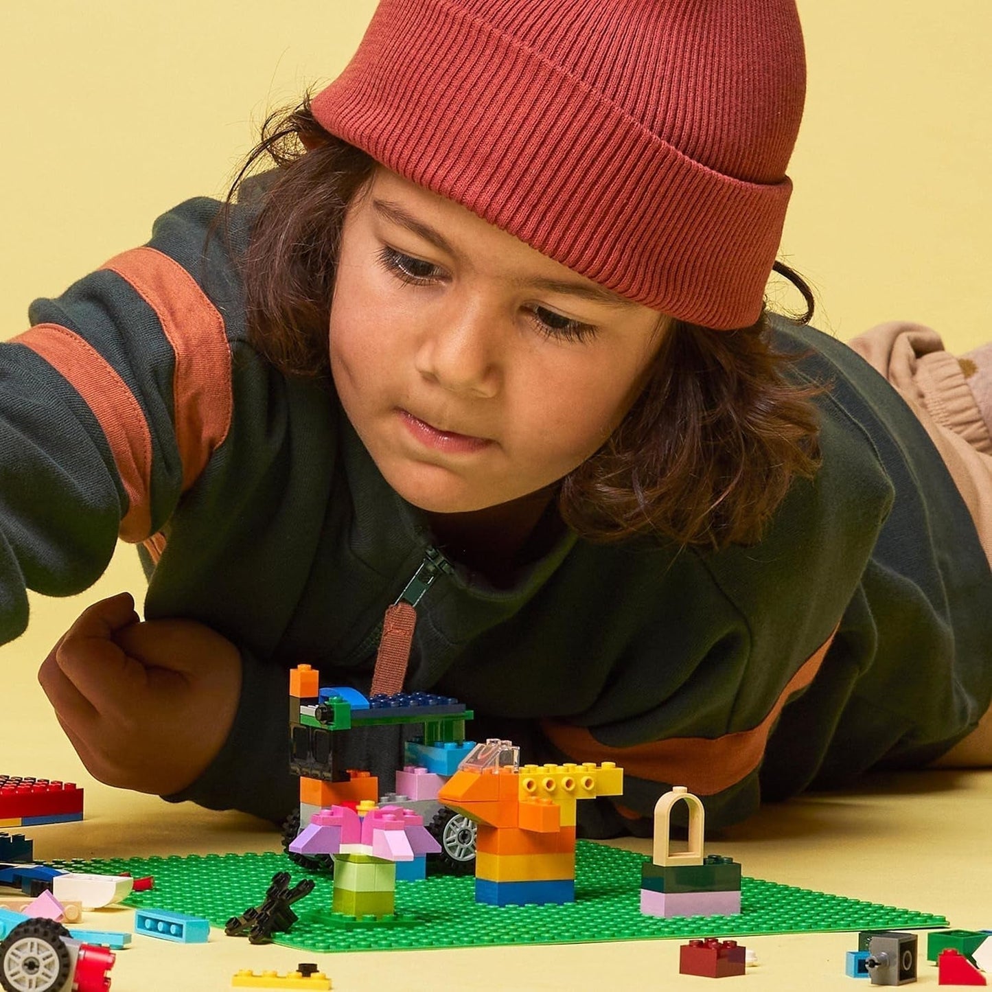 LEGO 11023 Grüne klassische Bauplatte, quadratische Grundplatte mit 32X32 Aussparungen als Basis für Bau- und andere LEGO-Sets. Bausets Besuchen Sie den LEGO-Store