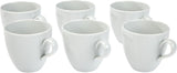 Alessi SG53/87 'Mami' Kaffee-Obertasse 6 Stück aus weißem Porzellan 8,0 cm Durchmesser