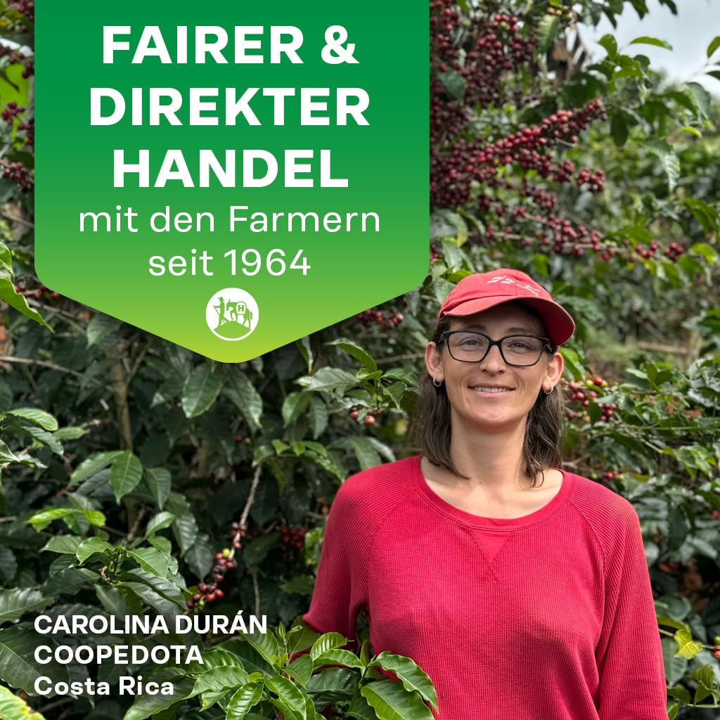Hochland Kaffee - Holanka Crema - 250g Kaffeebohnen - Nachhaltiger Direktverkauf - Perfekt für Vollautomaten und Siebträger - Milder aromatischer Geschmack - Beste Qualität aus Peru