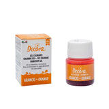 , 9600813 Gel-Lebensmittelfarbe, Gel-Lebensmittelfarbe, ideal für Beschichtungen und Dekorationen, erzeugt intensive und leuchtende Farben, hergestellt in Italien, 28 Gramm, orange Farbe.