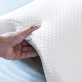 InnovaGoods - Viskoelastisches Nackenkissen für Paare, Ergonomisches Design zur Paarentspannung, Memory-Schaum zur Druckentlastung, Abnehmbarer Bezug, Weiß, 36 x 12,5 x 30,5 cm, Memory-Schaum