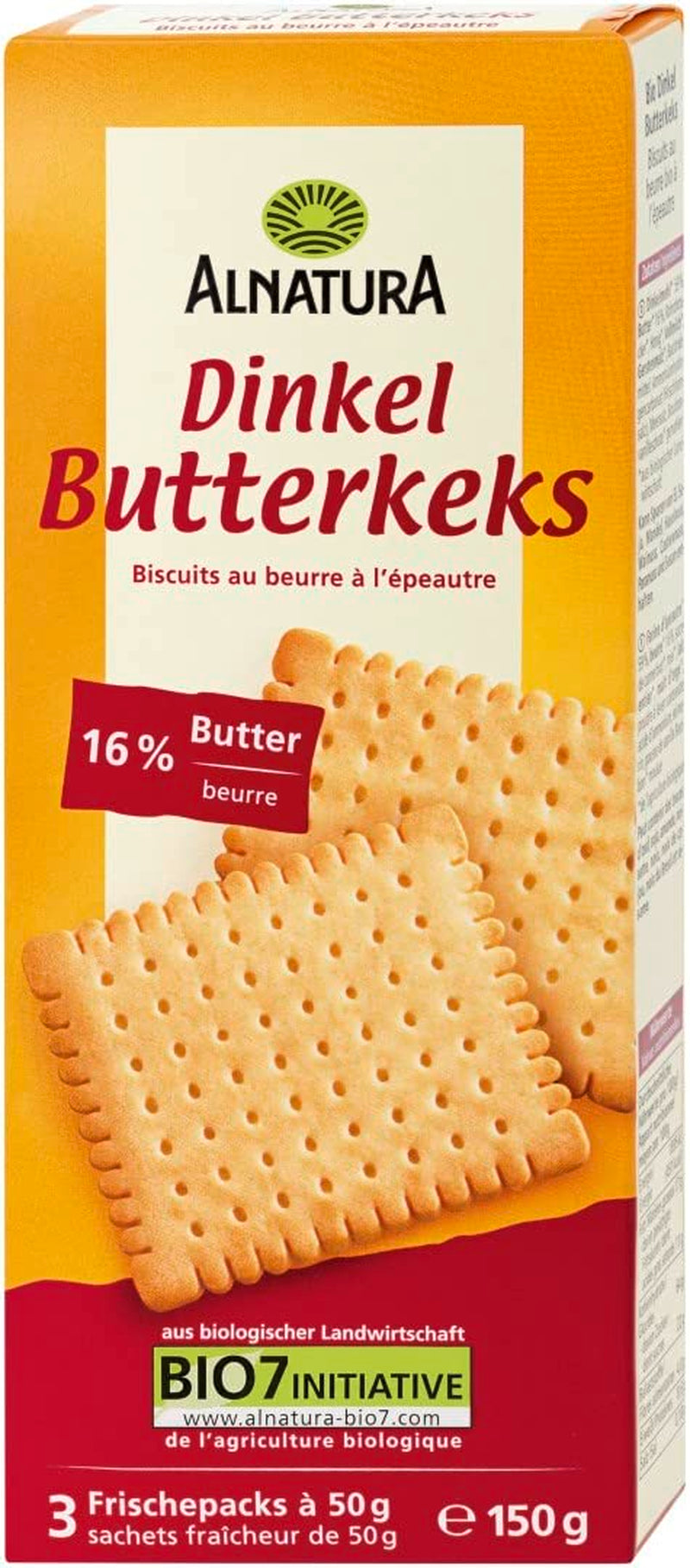 Kekse mit Bio-Dinkelbutter, 150 g