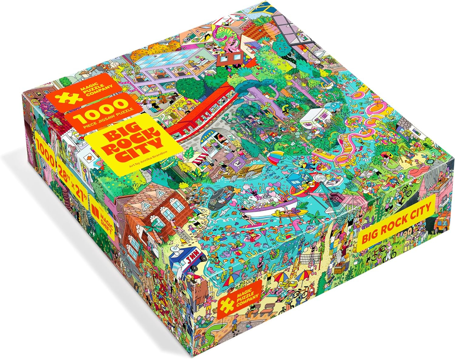 Big Rockstadt – 1000-teiliges Puzzle von The Magic Puzzle Company – Serie 4 Puzzle Naty Shop Standardtitel
