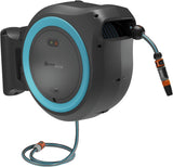 Gardena PowerRoll XXL Solo Akku-Wandschlauchbox: Automatischer Schlauchaufroller mit 40 m Gartenschlauch, Schlauchführung und RollControl, batteriebetrieben, UV- und frostbeständig (18647-55)