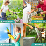 15 m flexibler ausziehbarer Gartenschlauch, flexibler Wasserschlauch mit 8 Sprühfunktionen, 1/2 Zoll bis 3/4 Zoll flexibler Gartenschlauch, für Gartenbewässerung, Autowäsche, Waschen und Bewässern