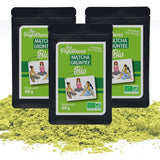 | Matcha Bio-Pulver 100 g | Grüntee-Matcha-Pulver in Zeremonienqualität | 100 % natürlich und hochwertig | Entgiftender Tee | Kompatibel mit Matcha-Set, Stiel, Schale und Glas.