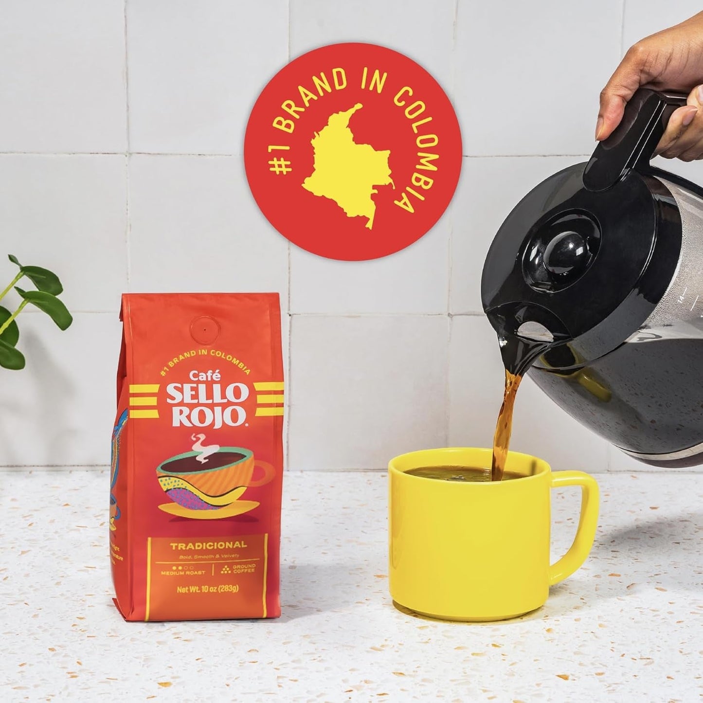 Gerösteter und gemahlener Kaffee, 17,6 Unzen Ziegel
