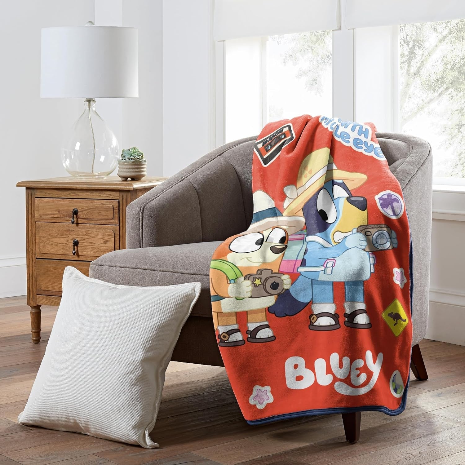 Northwest Bluey Silk Touch Decke, 116,8 x 152,4 cm, Roadtrip Northwest Betten und Decken