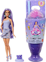 Barbie Pop Reveal Series Set mit Modepuppe und Zubehör, Candy Series, Donut Dreams Design mit Haustier, 8 Überraschungen inklusive Farbwechsel, JFY60