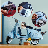 LEGO Icons Vespa 125, baubares Motorradmodell, italienischer Vintage-Roller, Modellbausatz für Erwachsene, Ausstellungsstück als Raumdekoration, Geschenke für Frauen und Männer 10298 Bausätze Besuchen Sie den LEGO-Store