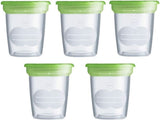 MAM Set mit 5 Behältern für Milch und Lebensmittel, aus Kunststoff, ohne Bpa und Bps. Zubehör Lebensmittel und Stillen Bebe Naty Shop