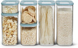 Mepal Set mit 6 Vorratsgläsern mit Deckel – rechteckige Lebensmittelbehälter – Küchen-Organizer aus Kunststoff – luftdichte Vorratsbehälter – 2 x 2000 ml, 2 x 1000 ml, 1 x 1500 ml und 1 x 425 ml – Weiß Naty Shop Frischhaltedosen Nordic Green 6-teiliges Set
