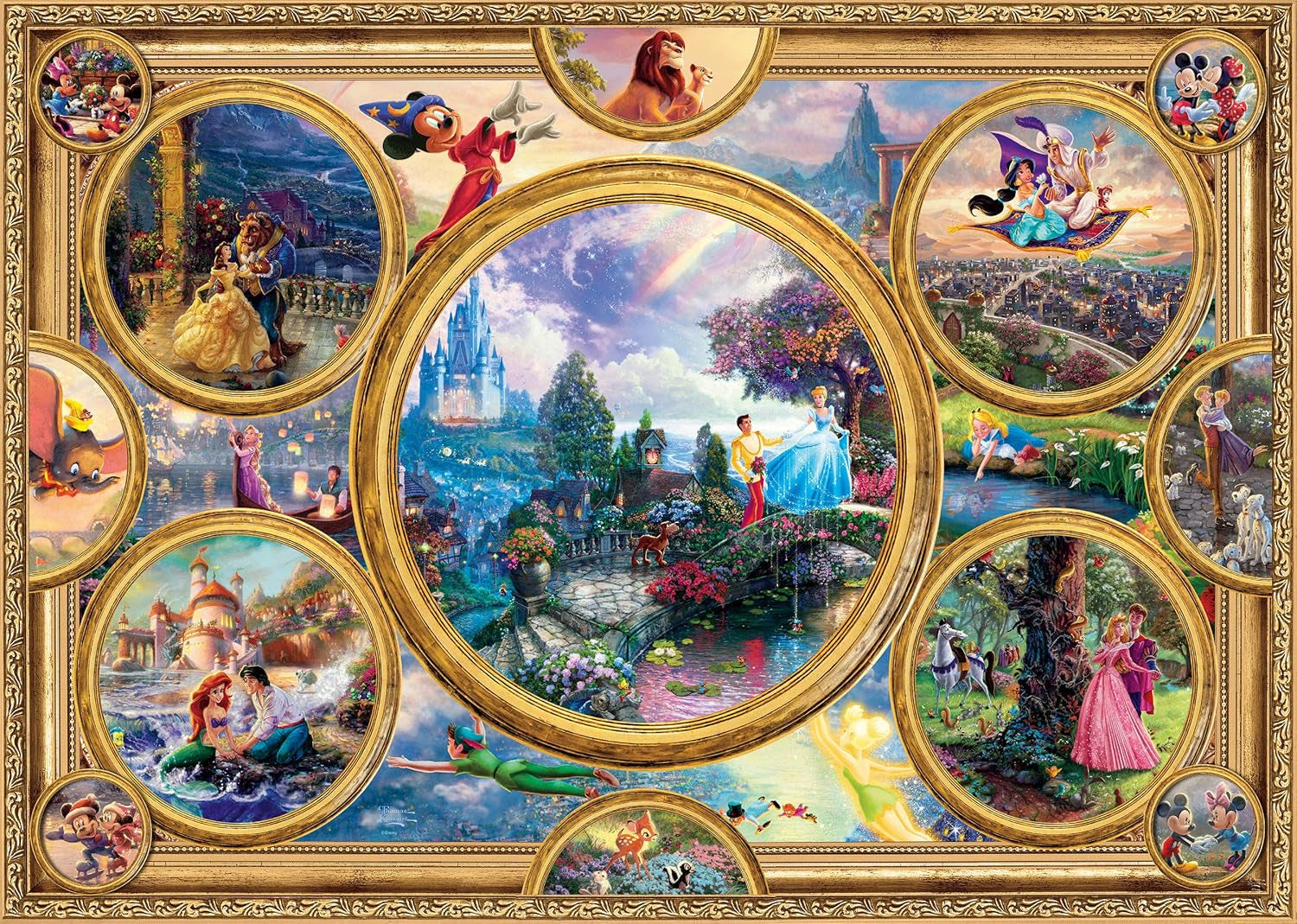 Schmidt Spiele 59607 Thomas Kinkade, Disney Dreams Collection, Puzzle 2000 Teile Puzzle Naty Shop