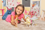 Simba 109480093 – Mia and Me Einhorn Onchao, mit beweglichen Flügeln, Haarspangen, Stylingbürste, Spielzeugpferd, Pony, Centopia, ab 3 Jahren, Pink