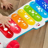 Fisher-Price Leuchtendes Riesen-Xylophon – elektronisches Musikinstrument zum Nachziehen von Liedern mit Lerninhalt, für Kinder, Kleinkinder ab 9 Monaten, mehrfarbig, Version: Französisch, HJK40 Jucarii Bebe Naty Shop