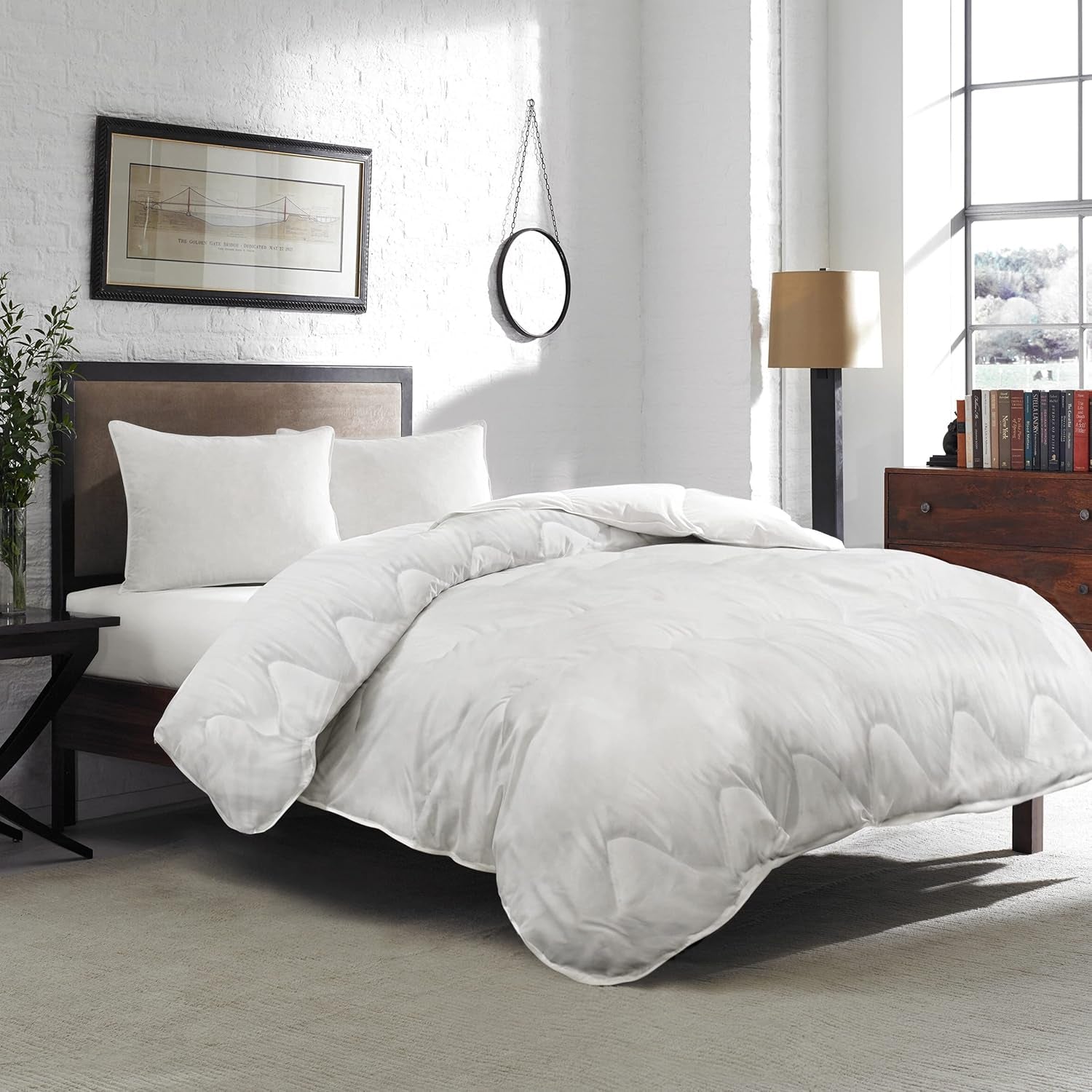 Premium Bettdecke 200X200Cm 4 Jahreszeiten, Bettdecke für alle Jahreszeiten 200X200 - warm im Winter und kühl im Sommer, 2 kombinierbare Bettbezüge 200X200 Bettdecken und Steppdecken Naty Shop