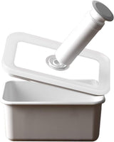Emaillierte Vakuum-Aufbewahrungsdose für Lebensmittel | XL| 1,85L | 23,5 x 17,5 x 7 cm | hält Lebensmittel viel länger frisch | schützt Lebensmittel vor Bakterien- und Pilzbefall | ohne Vakuumpumpe Lebensmittelaufbewahrungsboxen Naty Shop Flat Medium
